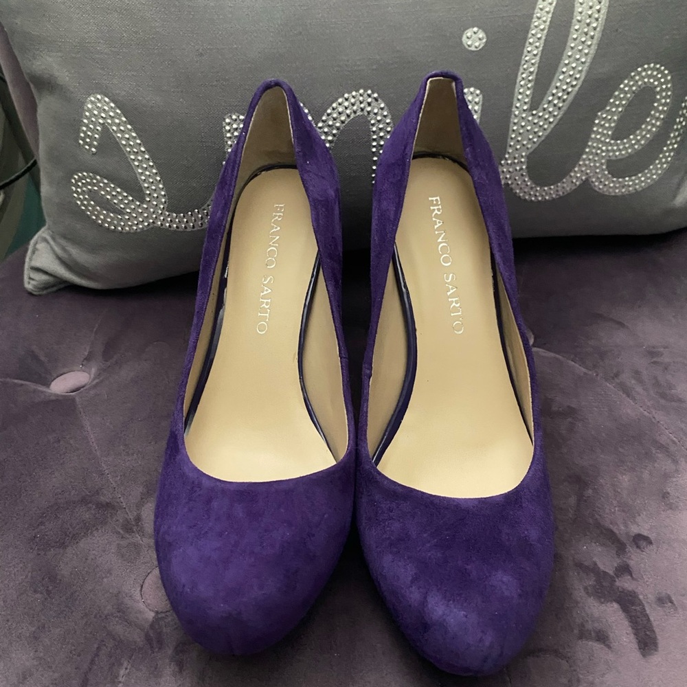 Franco Sarto Purple Heels